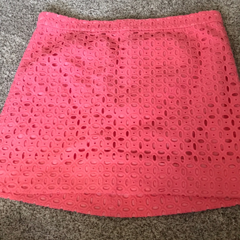 Coral pink J Crew skirt